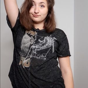 Buckle Vintage Rock Chic Black-Washed T-Shirt